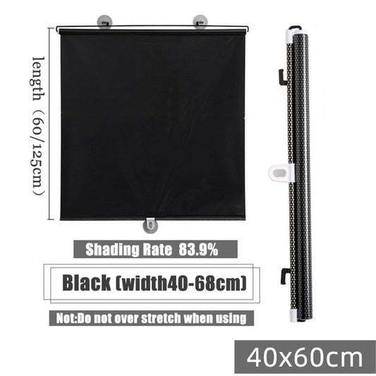 Retractable Car Sun Shade Laser Cut Side Window Sunshade for Vehicle / Home Use Mesh Sunblock