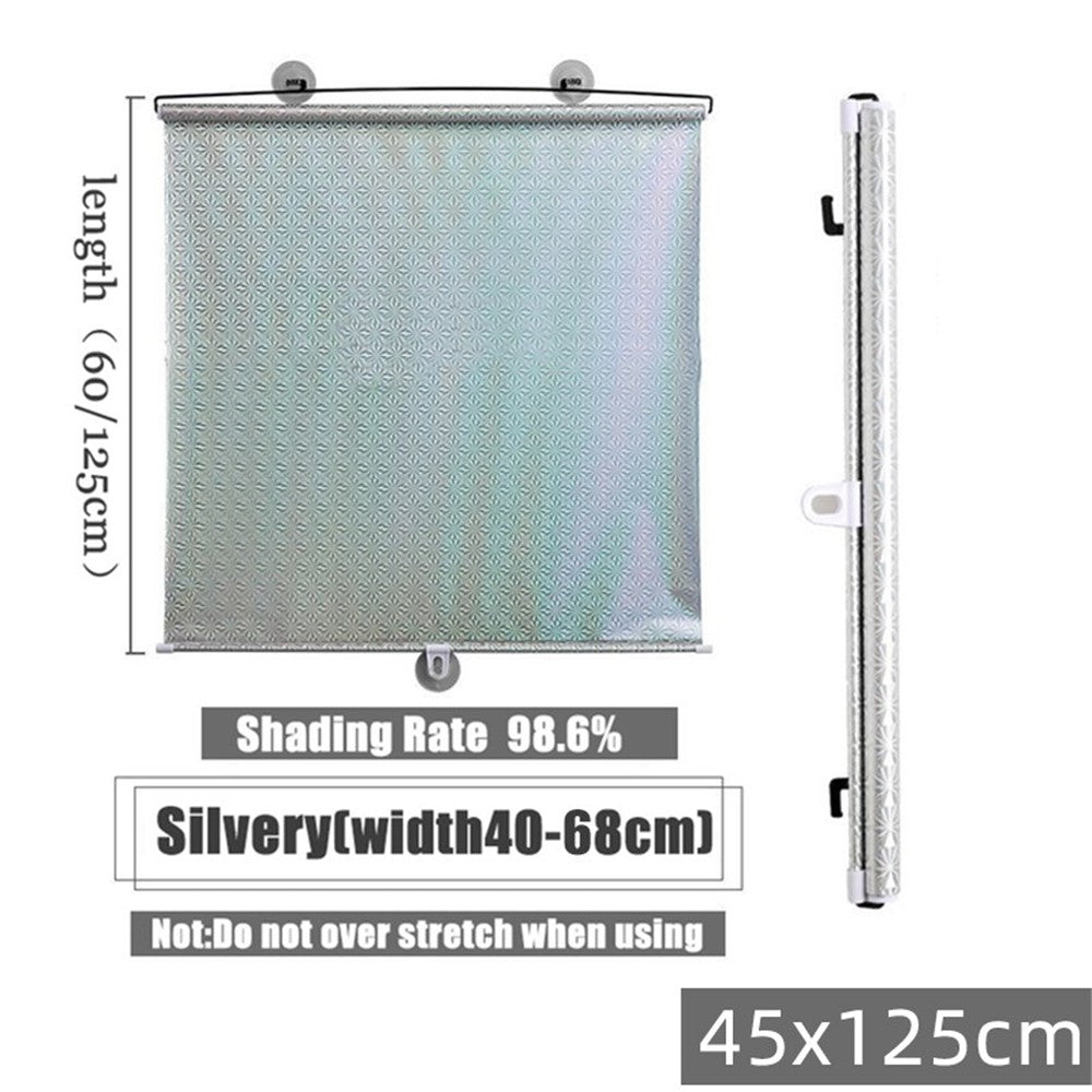 Retractable Car Sun Shade Laser Cut Side Window Sunshade for Vehicle / Home Use Mesh Sunblock