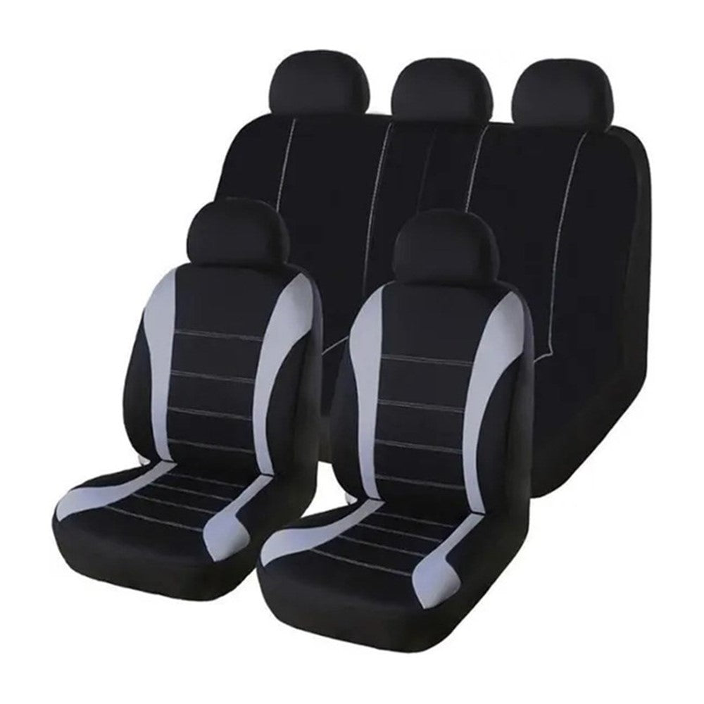 Car Seat Covers Full Set Floral Print Fabric Universal Fit All Seasons Breathable for Most Vehicles