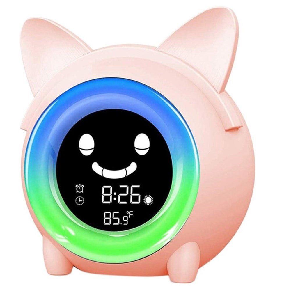 Kids Alarm Clock Thermometer Children Clock with Night Lamp Nap Timer
