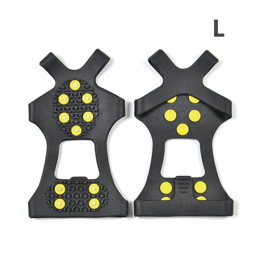 10 Teeth Anti-Slip Silicone Snow Shoes Ice Cleats Crampons for Winter Outdoor Activities