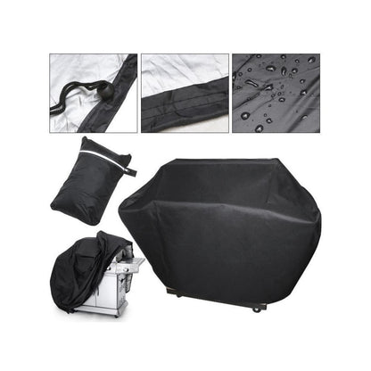420D Oxford Fabric Waterproof BBQ Grill Cover UV Protection Outdoor Barbecue Grill Cover with Drawstring