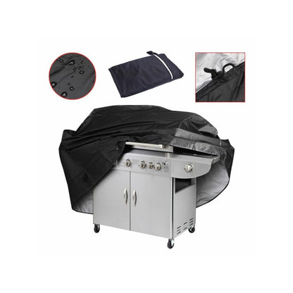 420D Oxford Fabric Waterproof BBQ Grill Cover UV Protection Outdoor Barbecue Grill Cover with Drawstring