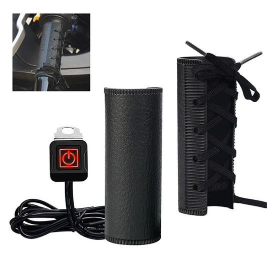 WUPP 12V SAE Heating Motorcycle Handlebar Cover Bike Anti-Slip Grip Hand Warmer for Winter