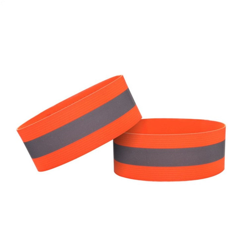 2Pcs 4cm Elastic Reflective Bands Safety Wrist Strap for Men Women Runner Cycling Walking