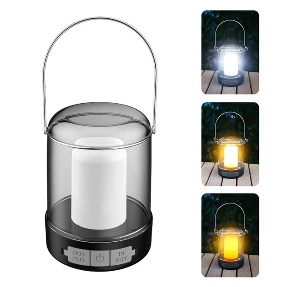 Portable LED Camping Lantern USB Rechargeable Outdoor Tent Light for Hiking, Fishing and Home
