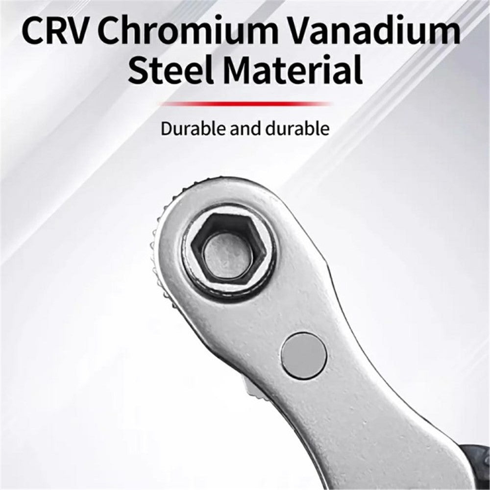 Chrome Vanadium Steel Magnetic Two-Way Ratchet Screwdriver Repair Tool with 4 Bits