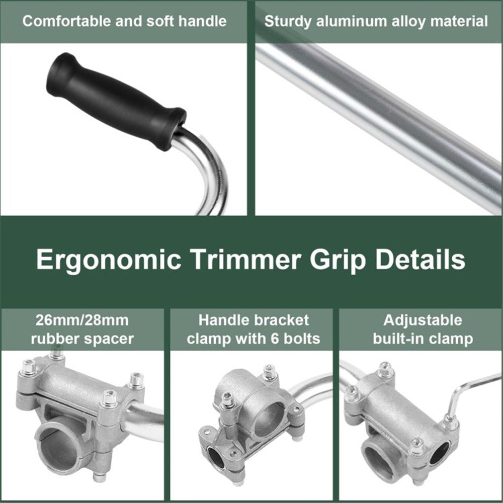 Weed Eater Handle String Trimmer Handle Ergonomic Grip for Lawn Care Landscaping Yard Trimming