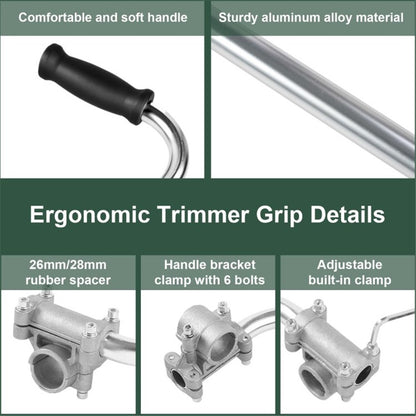 Weed Eater Handle String Trimmer Handle Ergonomic Grip for Lawn Care Landscaping Yard Trimming