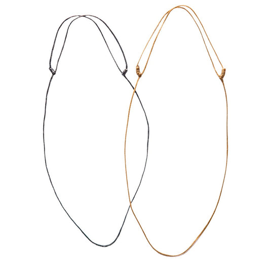 Adjustable Braid Slip Knot Cords -C1 Natural/Tan / Thick (1.8mm)