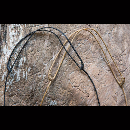 Adjustable Braid Slip Knot Cords -C1 Natural/Tan / Fine (1.2mm)