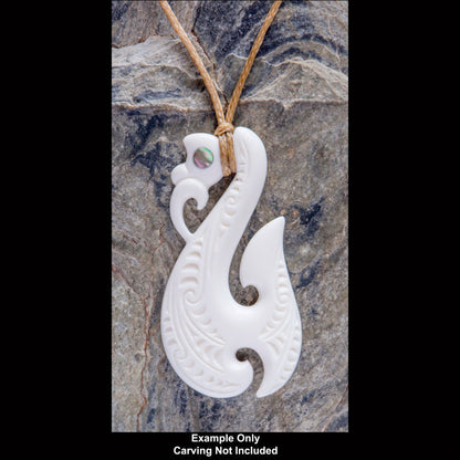 Braid Cords with Bone Toggles -C2 Natural/Tan / Fine (1.2mm)