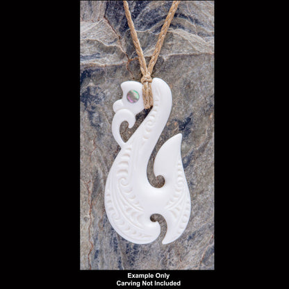 Plaited Cords with Jade Toggles -C5 Natural/Tan