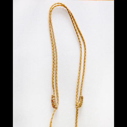 Adjustable Bound Plaited Cords - C6 Natural/Tan