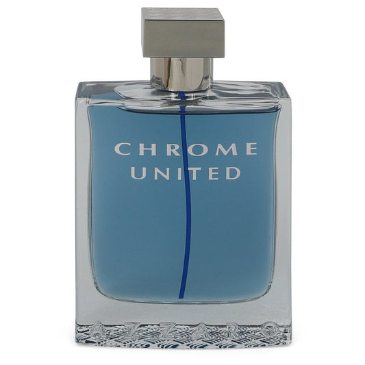 Chrome United Eau De Toilette Spray (unboxed) by Azzaro 100 ml