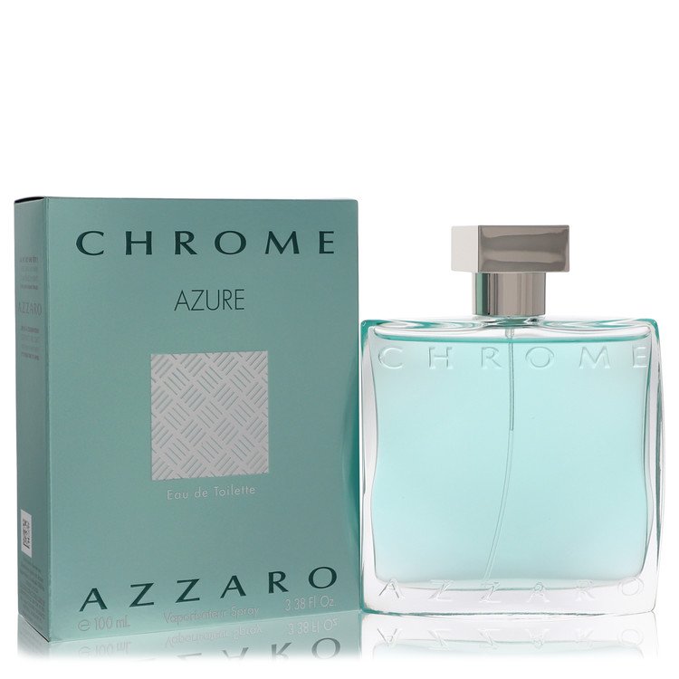 Chrome Azure Eau De Toilette Spray by Azzaro 100 ml