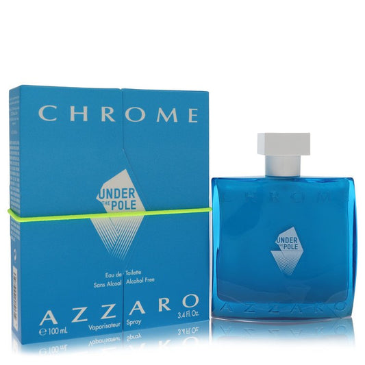 Chrome Under The Pole Eau De Toilette Spray (Alcohol Free) by Azzaro 100 ml