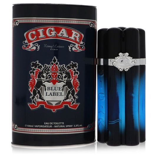 Cigar Blue Label Eau De Toilette Spray by Remy Latour 100 ml