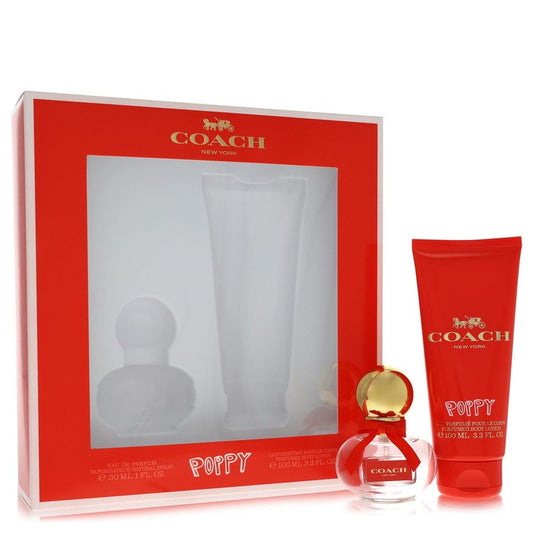 Coach Poppy Gift Set - 1 oz Eau De Parfum Spray + 3.3 oz Body Lotion by Coach --