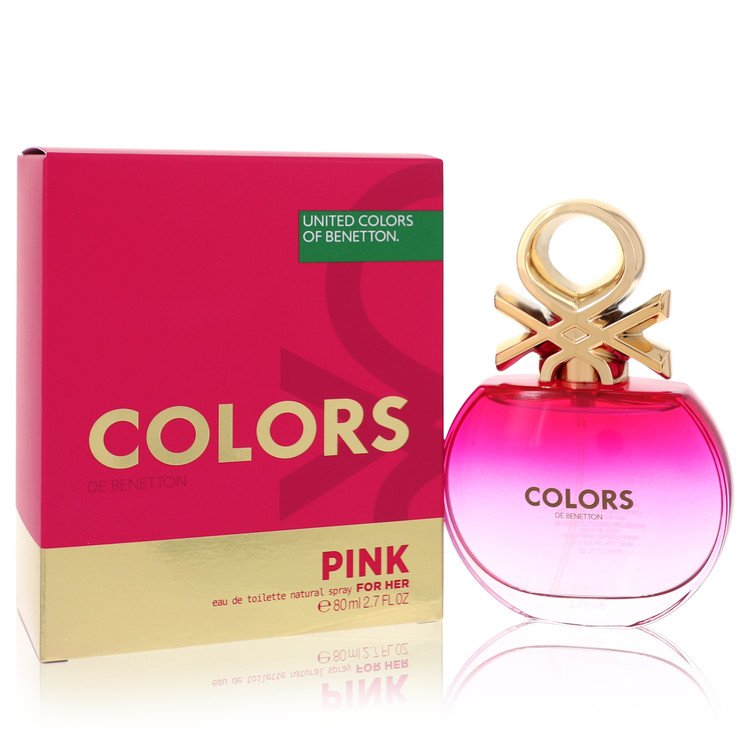 Colors Pink Eau De Toilette Spray by Benetton 80 ml