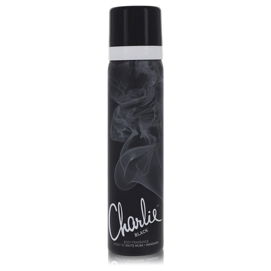 Charlie Black Body Fragrance Spray by Revlon 75 ml Brands HD