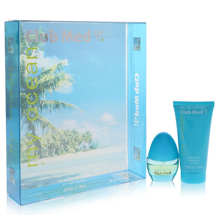 Club Med My Ocean Gift Set - .33 oz Mini EDT Spray + 1.85 oz Body Lotion by Coty -- Brands HD