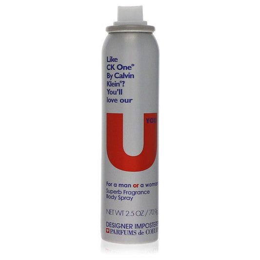 Designer Imposters U You Deodorant Body Spray (Unisex Tester) by Parfums De Coeur 75 ml
