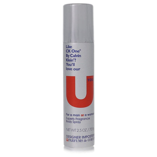 Designer Imposters U You Deodorant Body Spray (Unisex) by Parfums De Coeur 75 ml