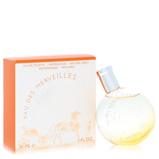 Eau Des Merveilles Eau De Toilette Refillable Spray by Hermes 30 ml
