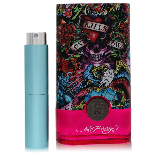 Ed Hardy Hearts & Daggers Travel Spray by Christian Audigier 8 ml