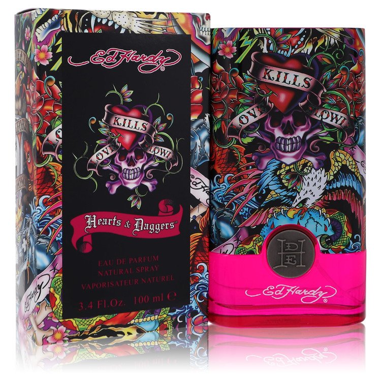 Ed Hardy Hearts & Daggers Eau De Parfum Spray by Christian Audigier 100 ml