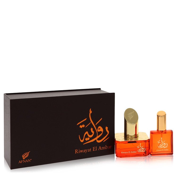 Riwayat El Ambar Eau De Parfum Spray + Free .67 oz Travel EDP Spray by Afnan 50 ml