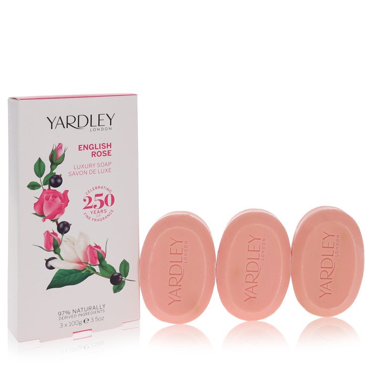 English Rose Yardley 3 x 3.5 oz Luxury Soap by Yardley London 104 ml Brands HD