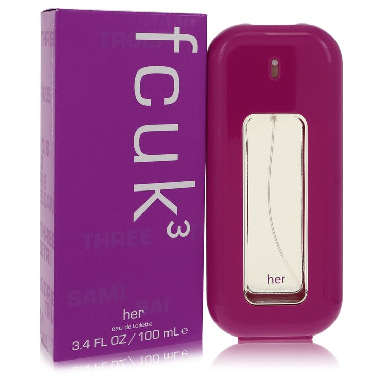 Fcuk 3 Eau De Toilette Spray by French Connection 100 ml