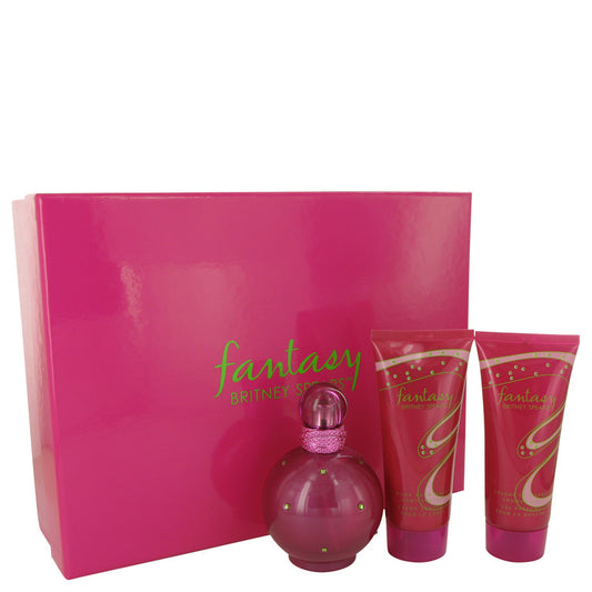 Fantasy Gift Set - 3.3 oz Eau De Parfum Spray + 3.3 oz Body Lotion + 3.3 oz Shower Gel by Britney Spears --