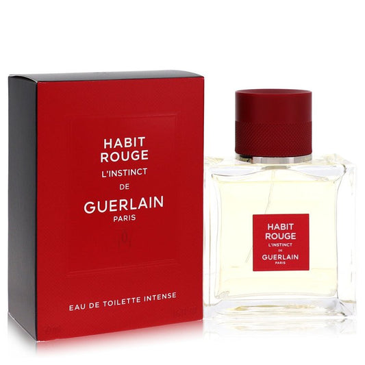 Habit Rouge Linstinct Eau De Toilette Intense Spray by Guerlain 50 ml