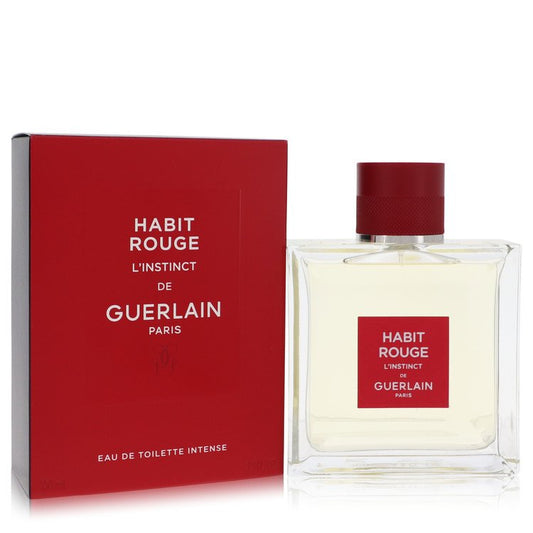 Habit Rouge Linstinct Eau De Toilette Intense Spray by Guerlain 100 ml