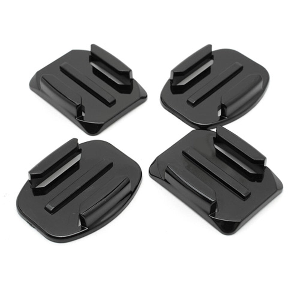 2 Curved Surface + 2 Flat Surface Adapters + 4 Adhesive Mount Stickers for GoPro Hero 1 2 3