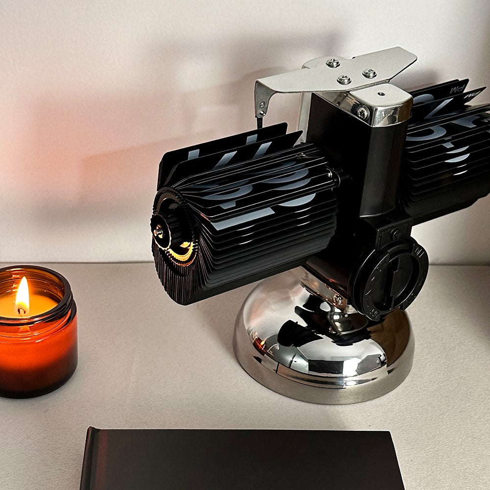 Balance Shaped Auto Flip Clock Home Office School Desktop Decorative Clock