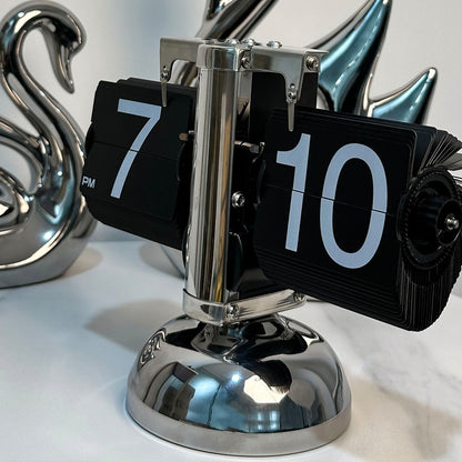 Balance Shaped Auto Flip Clock Home Office School Desktop Decorative Clock