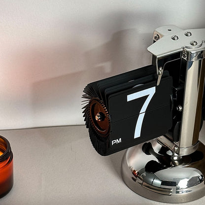 Balance Shaped Auto Flip Clock Home Office School Desktop Decorative Clock