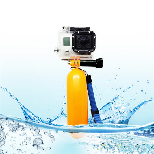 Floating Bobber Handy Grip with Wrist Strap and Thumb Screw for Gopro Hero 3+/3/2/1;Yellow