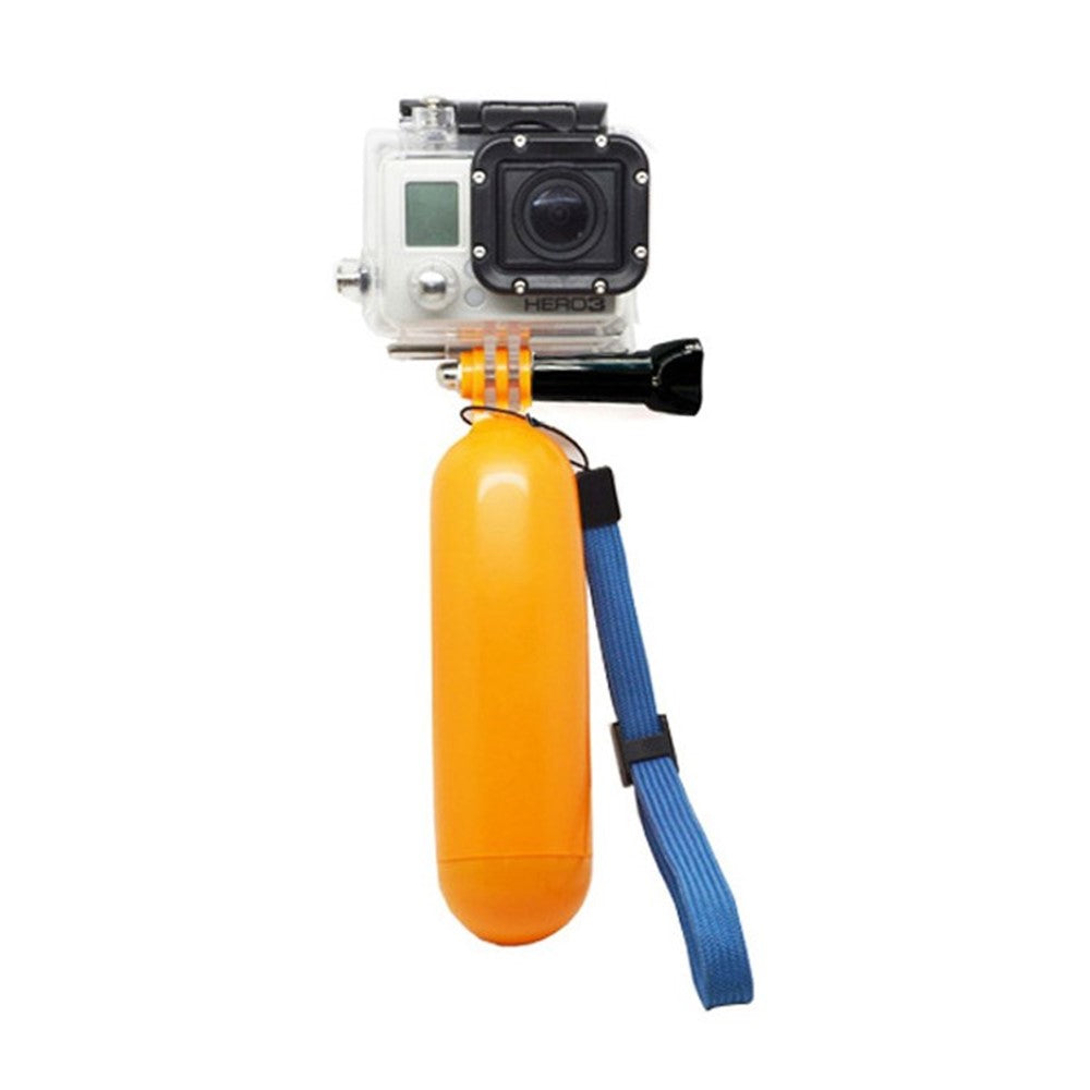 Floating Bobber Handy Grip with Wrist Strap and Thumb Screw for Gopro Hero 3+/3/2/1;Yellow