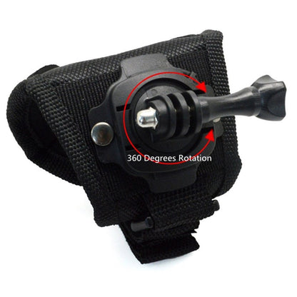 360 Degree Glove-style  Wristband Hand Palm Strap Mount Adapter w/ Screw for Gopro Hero 3+ 3 2 1