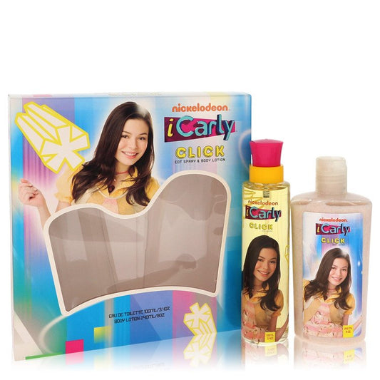 Icarly Click Gift Set - 3.4 oz Eau De Toilette Spray + 8 oz Body Lotion by Marmol & Son -- Brands HD