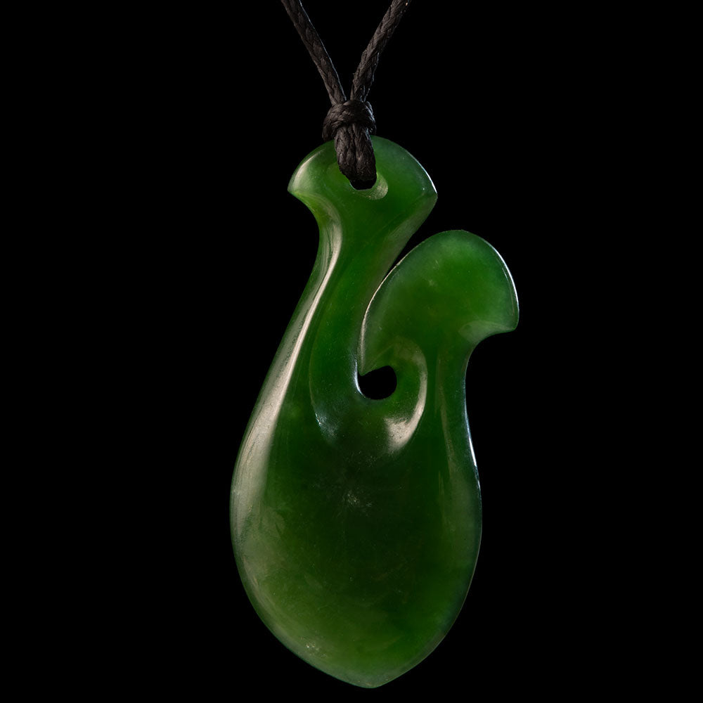 Small Jade Matau by Luke Gardiner - hold SGS 28may25 bd Pendant