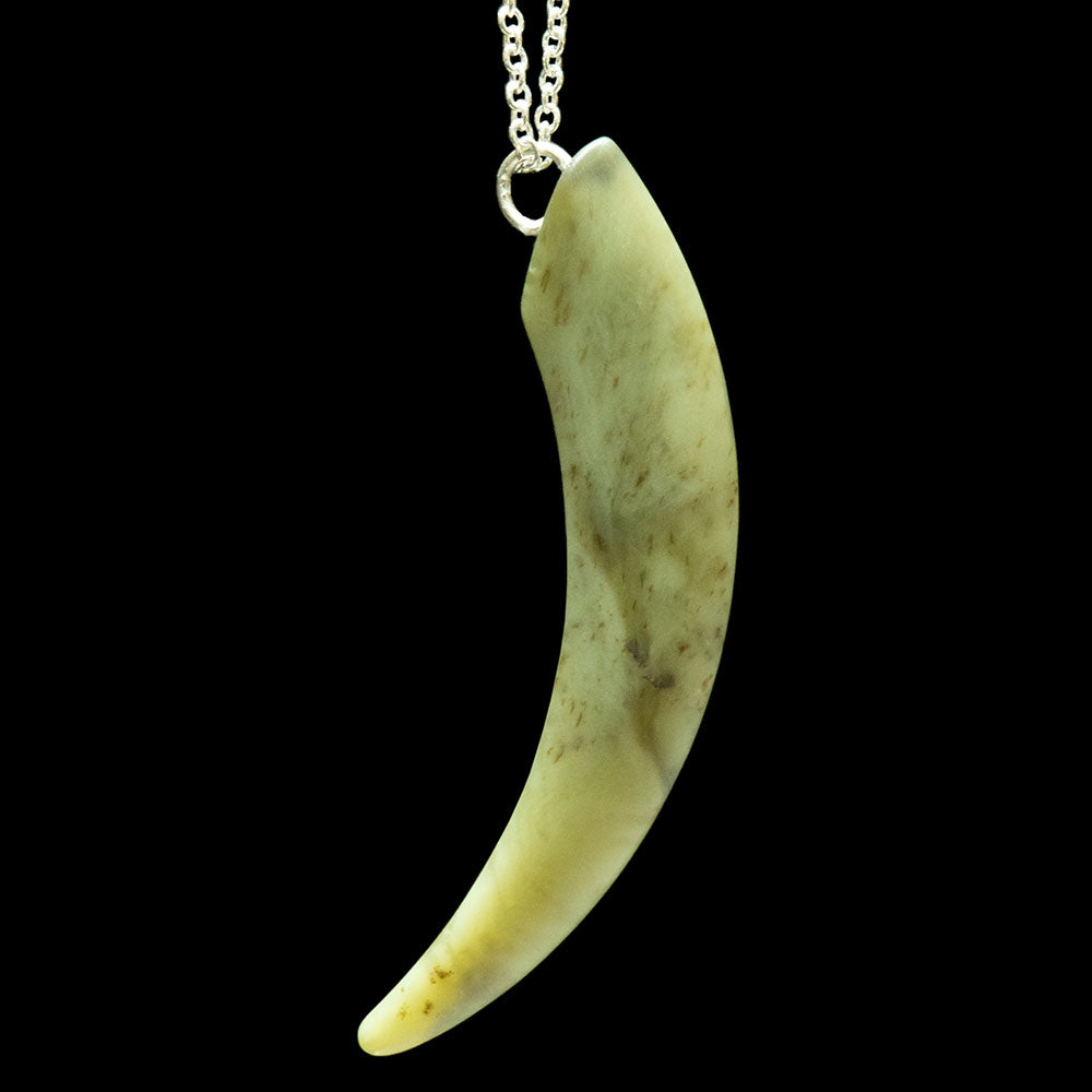 Jade Drop on Silver Chain by Nick Balme Pendant