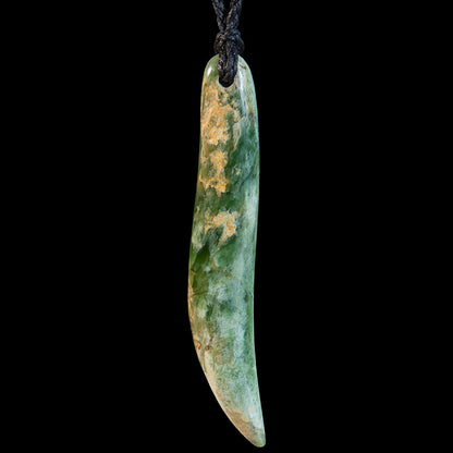 Large Flower Jade Drop by Alex Sands Pendant
