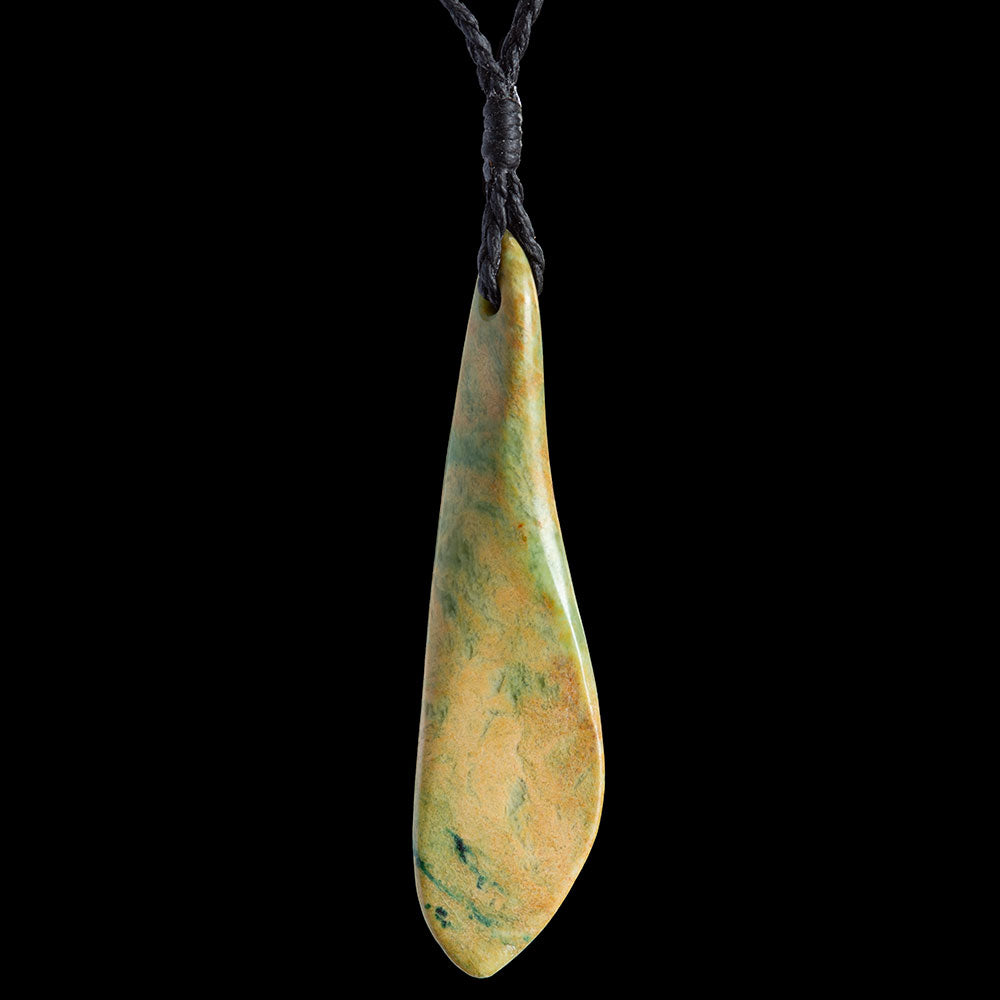 Flower Jade Drop by Nick Balme Pendant
