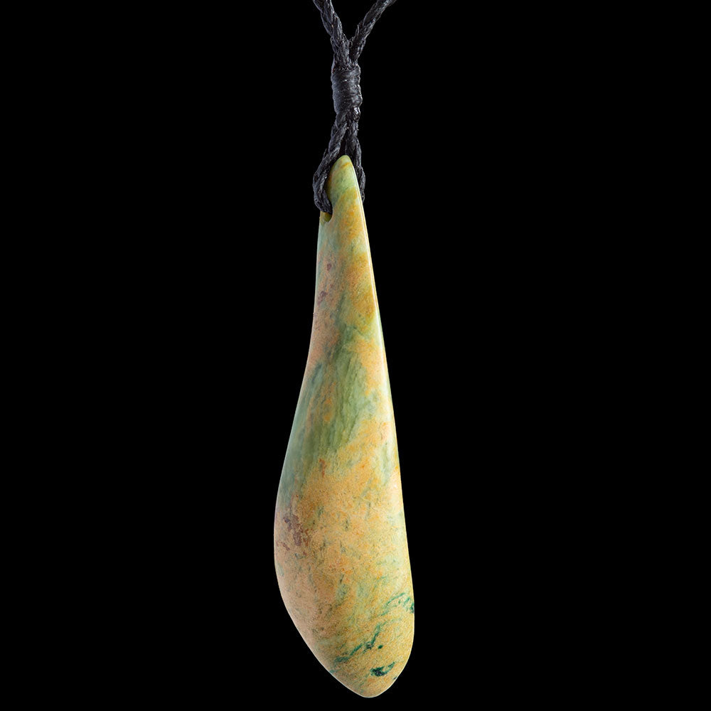 Flower Jade Drop by Nick Balme Pendant
